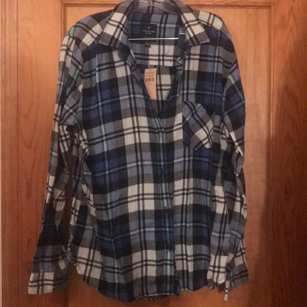 Woman’s, new with tags, flannel. American Eagle